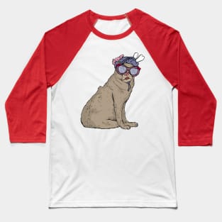 A dog with glasses Baseball T-Shirt